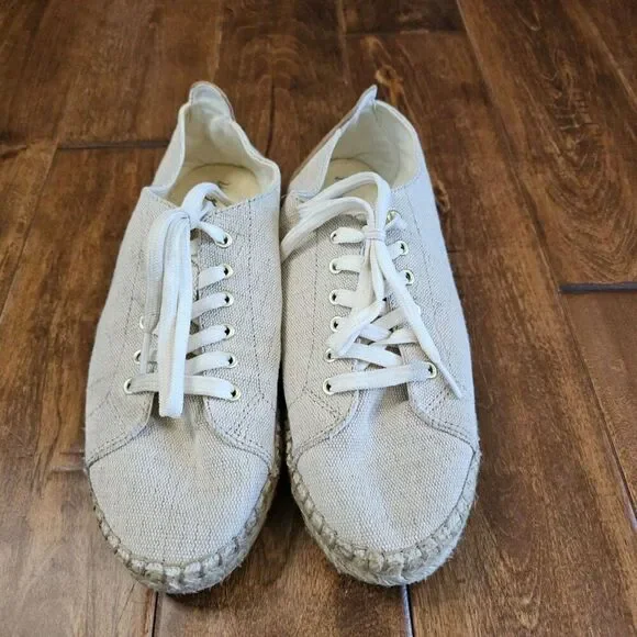 Vintage 7 Eight Espadrille Lace Up Sneakers size 9 - Picture 3 of 12